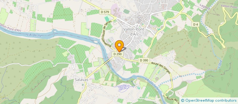 localisation de l'entreprise MONSIEUR LAURENT UGHETTO  VALLON PONT D'ARC