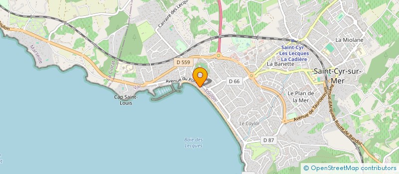 localisation de l'entreprise MONSIEUR LAURENT VALENTINI à SAINT-CYR-SUR-MER