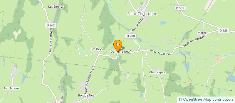 localisation de l'entreprise MONSIEUR LAURENT VALLAT à SAINT-CHRISTOPHE-EN-BOURBONNAIS