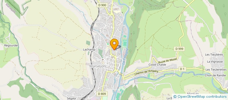 localisation de l'entreprise MONSIEUR LAURENT VALLENET  MARVEJOLS