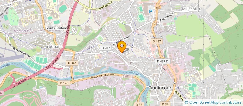 localisation de l'entreprise MONSIEUR LAURENT VALLET  AUDINCOURT