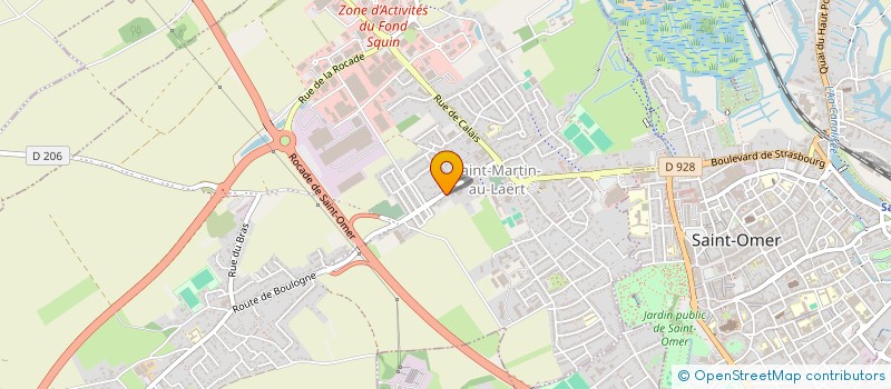 localisation de l'entreprise MONSIEUR LAURENT VAN DE CASTEELE  SAINT-OMER