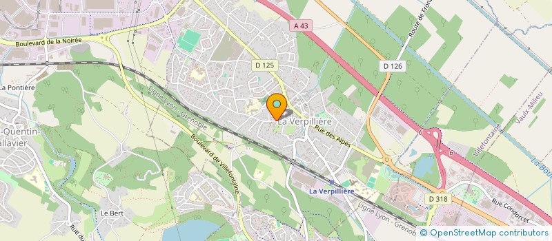 localisation de l'entreprise MONSIEUR LAURENT VANAPPELGHEM  LA VERPILLIERE