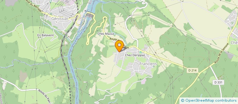 localisation de l'entreprise MONSIEUR LAURENT VANDROUX  FRANCLENS