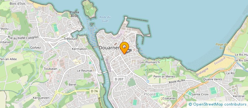 localisation de l'entreprise MONSIEUR LAURENT VANESTE à DOUARNENEZ