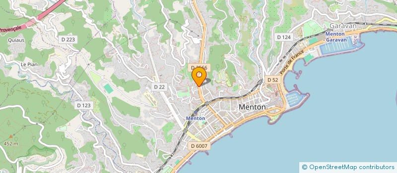 localisation de l'entreprise MONSIEUR LAURENT VANOVERBERGHE  MENTON