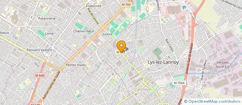 localisation de l'entreprise MONSIEUR LAURENT VANSINGLE  LYS-LEZ-LANNOY