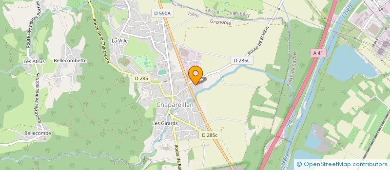 localisation de l'entreprise MONSIEUR LAURENT VASSEUR  CHAPAREILLAN