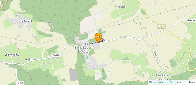localisation de l'entreprise MONSIEUR LAURENT VAVASSEUR  SAINT-LEGER-DE-ROTES