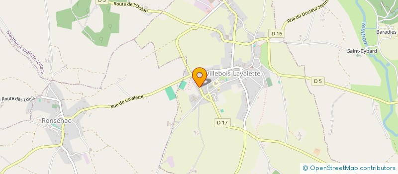 localisation de l'entreprise MONSIEUR LAURENT VEDRENNE à VILLEBOIS-LAVALETTE