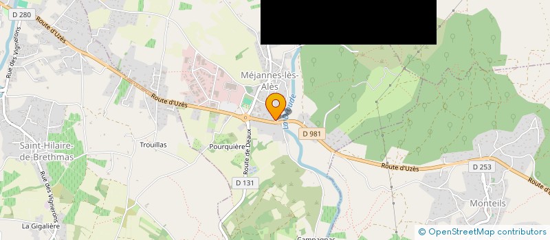 localisation de l'entreprise MONSIEUR LAURENT VELAY-BERNARD  MEJANNES-LES-ALES