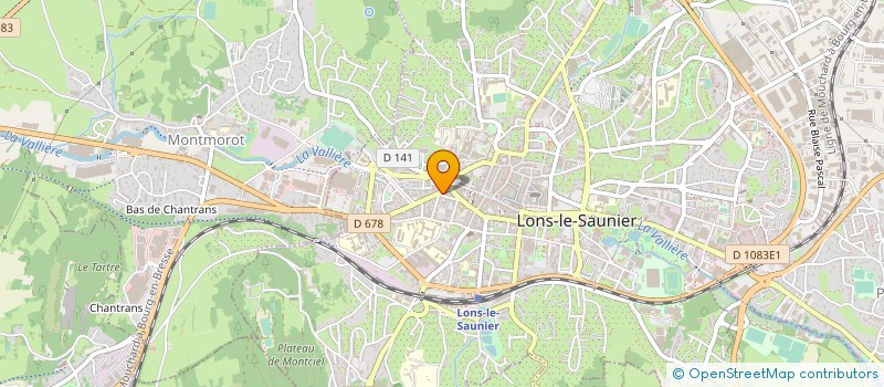 localisation de l'entreprise MONSIEUR LAURENT VENET  LONS-LE-SAUNIER