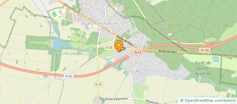 localisation de l'entreprise MONSIEUR LAURENT VERAT  JOUARS-PONTCHARTRAIN