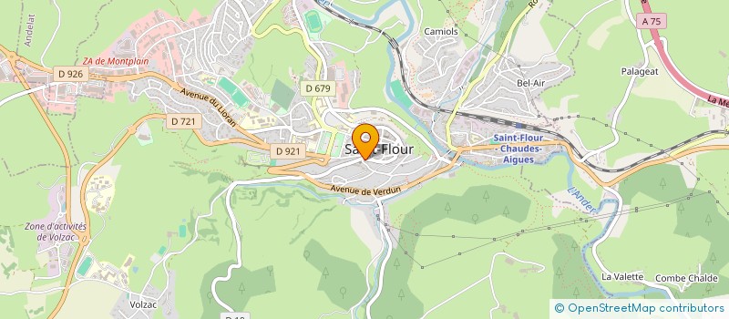 localisation de l'entreprise MONSIEUR LAURENT VERDEAUX à SAINT-FLOUR