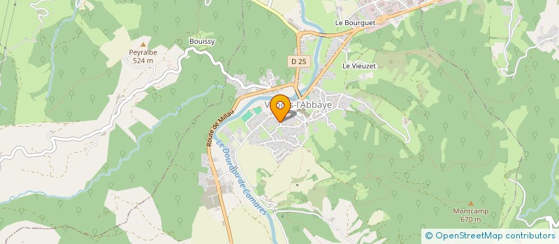 localisation de l'entreprise MONSIEUR LAURENT VERDEIL  VABRES-L'ABBAYE