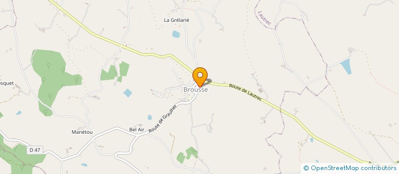 localisation de l'entreprise MONSIEUR LAURENT VERGNES  BROUSSE
