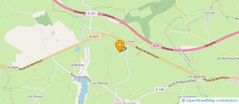 localisation de l'entreprise MONSIEUR LAURENT VERLUT  SAINT-BONNET-DE-FOUR