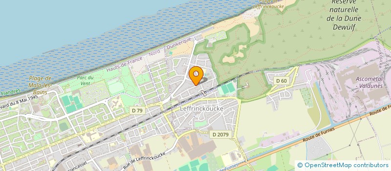 localisation de l'entreprise MONSIEUR LAURENT VERMERSCH  LEFFRINCKOUCKE