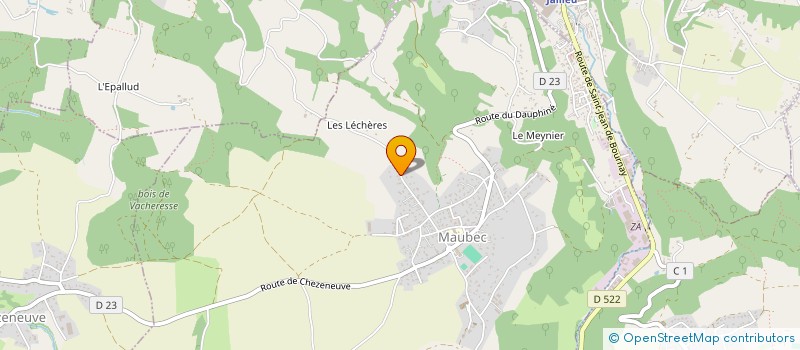 localisation de l'entreprise MONSIEUR LAURENT VERNAY  MAUBEC