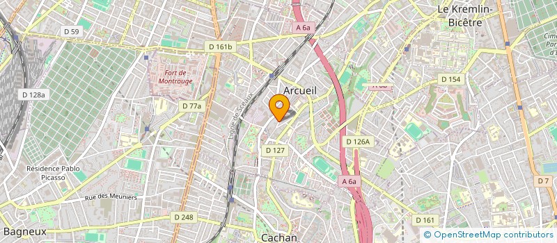 localisation de l'entreprise MONSIEUR LAURENT VERON à ARCUEIL