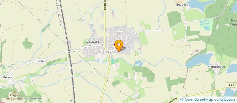 localisation de l'entreprise MONSIEUR LAURENT VETTRAINO  CIVRIEUX