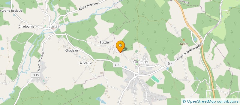 localisation de l'entreprise MONSIEUR LAURENT VEZOLLE  GINESTET