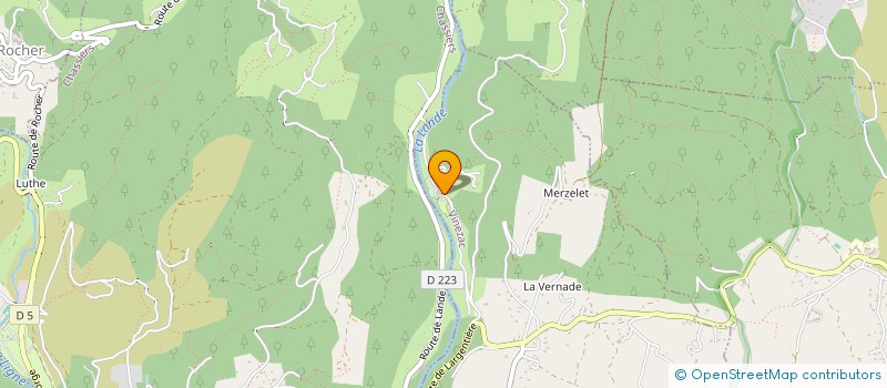 localisation de l'entreprise MONSIEUR LAURENT VIDAL  VINEZAC