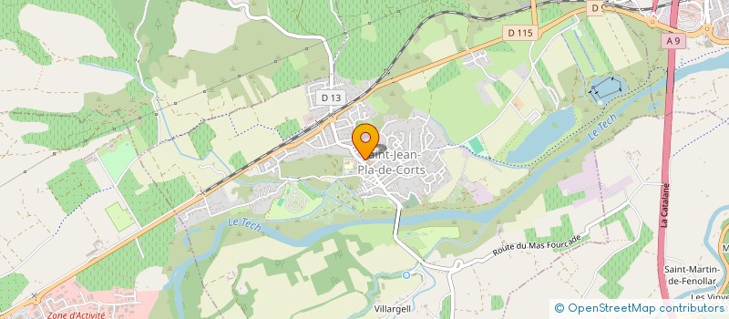 localisation de l'entreprise MONSIEUR LAURENT VIDALOU  SAINT-JEAN-PLA-DE-CORTS