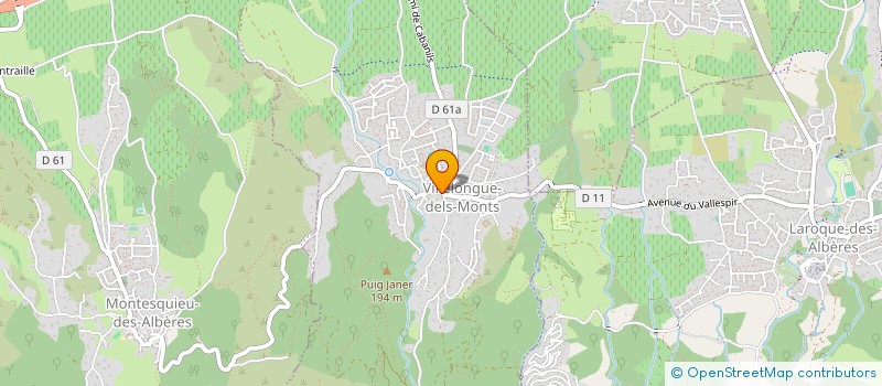 localisation de l'entreprise MONSIEUR LAURENT VIDIL  VILLELONGUE-DELS-MONTS