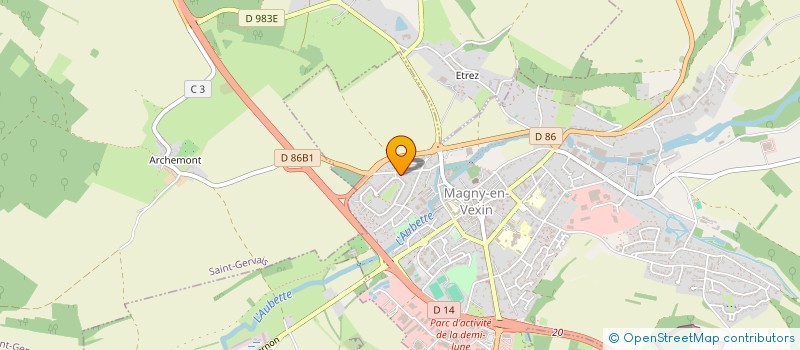 localisation de l'entreprise MONSIEUR LAURENT VIER à MAGNY-EN-VEXIN