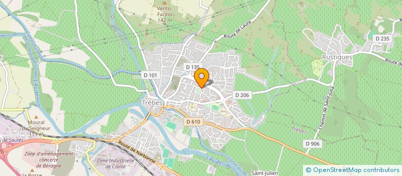 localisation de l'entreprise MONSIEUR LAURENT VIEUX  TREBES
