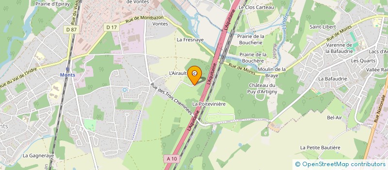 localisation de l'entreprise MONSIEUR LAURENT VIEVILLE  MONTS