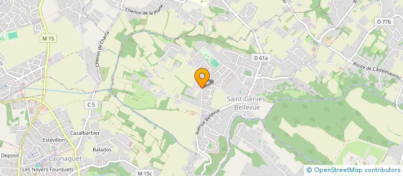 localisation de l'entreprise MONSIEUR LAURENT VIGNEAU  SAINT-GENIES-BELLEVUE