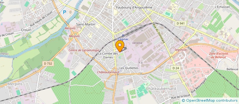 localisation de l'entreprise MONSIEUR LAURENT VIGUIER à CHATEAUBERNARD