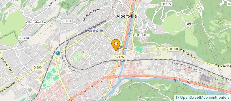 localisation de l'entreprise MONSIEUR LAURENT VILLAIN  ALBERTVILLE