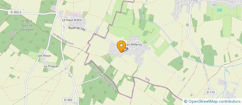 localisation de l'entreprise MONSIEUR LAURENT VILLARET  TILLY