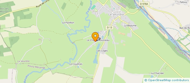 localisation de l'entreprise MONSIEUR LAURENT VILLATTE à LE VEURDRE