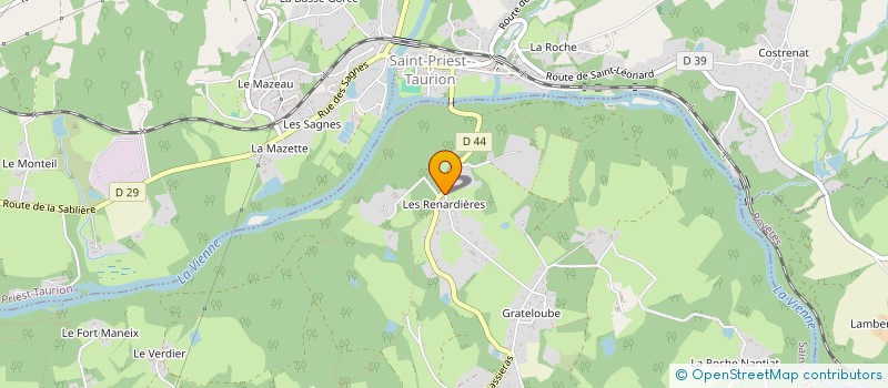 localisation de l'entreprise MONSIEUR LAURENT VILLEJOUBERT à SAINT-JUST-LE-MARTEL