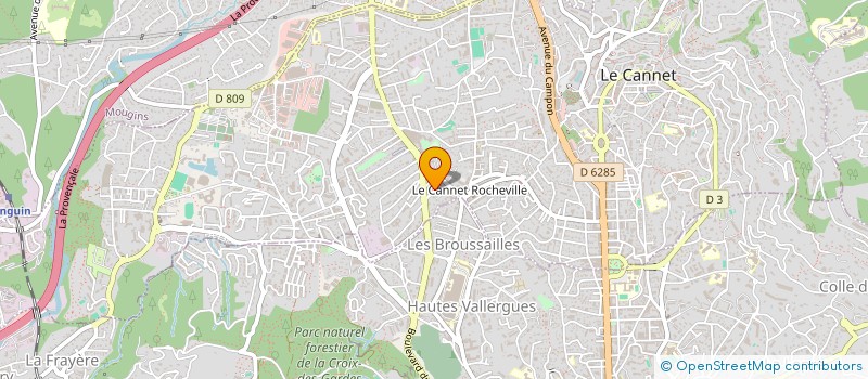 localisation de l'entreprise MONSIEUR LAURENT VINCENT  LE CANNET