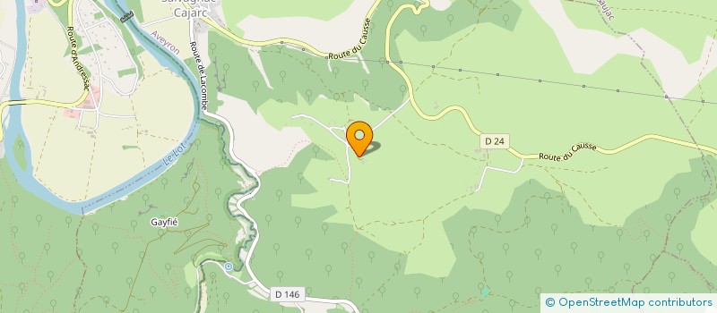 localisation de l'entreprise MONSIEUR LAURENT VINGHES  SALVAGNAC-CAJARC