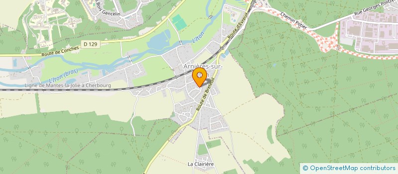 localisation de l'entreprise MONSIEUR LAURENT VIOLETTE  ARNIERES-SUR-ITON