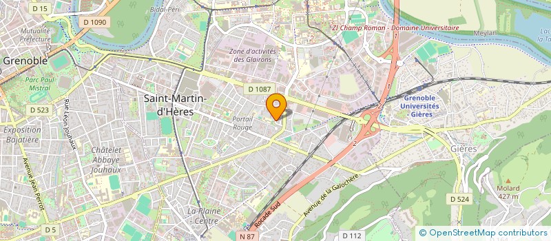 localisation de l'entreprise MONSIEUR LAURENT VIOUGEAS  SAINT-MARTIN-D'HERES