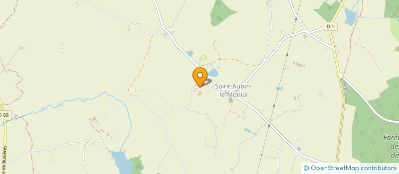 localisation de l'entreprise MONSIEUR LAURENT VIRADOU  SAINT-AUBIN-LE-MONIAL