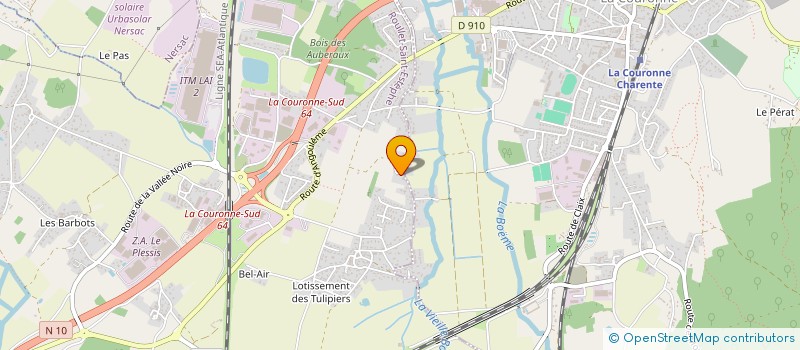 localisation de l'entreprise MONSIEUR LAURENT VIROULAUD  ROULLET-SAINT-ESTEPHE