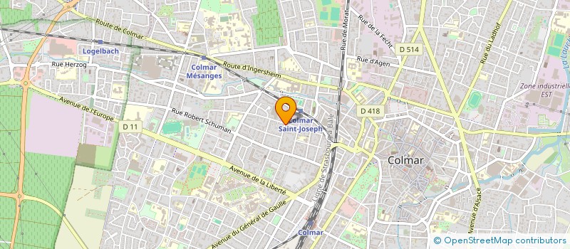 localisation de l'entreprise MONSIEUR LAURENT VITTECOQ  COLMAR