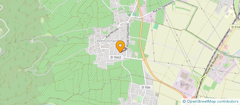 localisation de l'entreprise MONSIEUR LAURENT VOEGELIN-PFLIEGER  WETTOLSHEIM