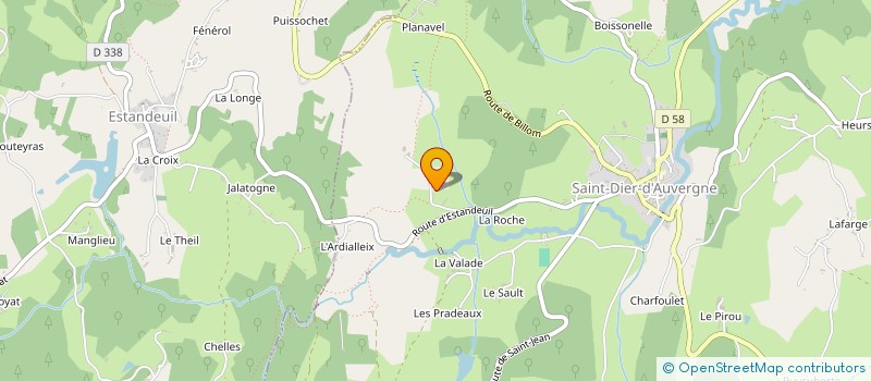 localisation de l'entreprise MONSIEUR LAURENT VOINEAU  SAINT-DIER-D'AUVERGNE