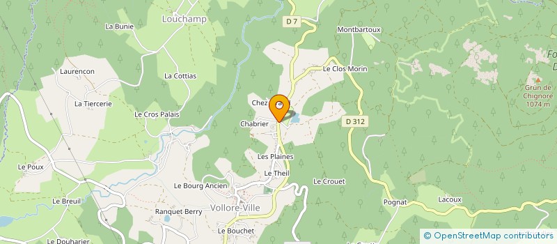 localisation de l'entreprise MONSIEUR LAURENT VOISSIER  VOLLORE-VILLE