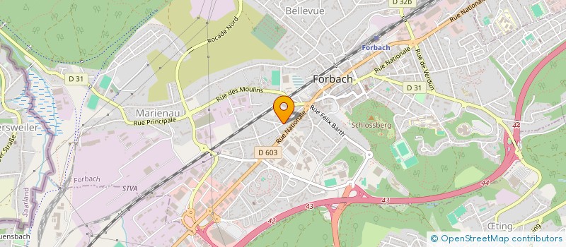 localisation de l'entreprise MONSIEUR LAURENT WAGNER  FORBACH