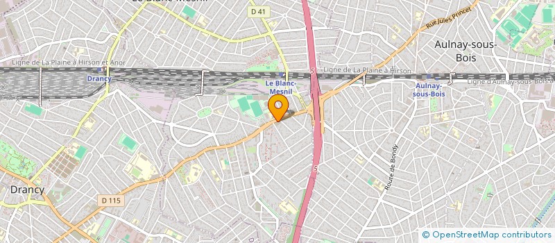 localisation de l'entreprise MONSIEUR LAURENT WANG à LE BLANC-MESNIL